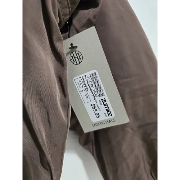 Ninth Hall Orion Brown Bomber Jacket‎ Size Large - Picture 11 of 11